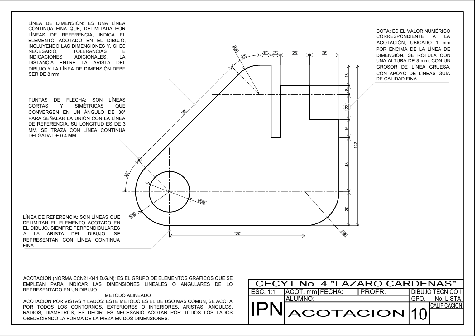 📏✏️ Acotación en Dibujo Técnico: El Lenguaje de las Medidas